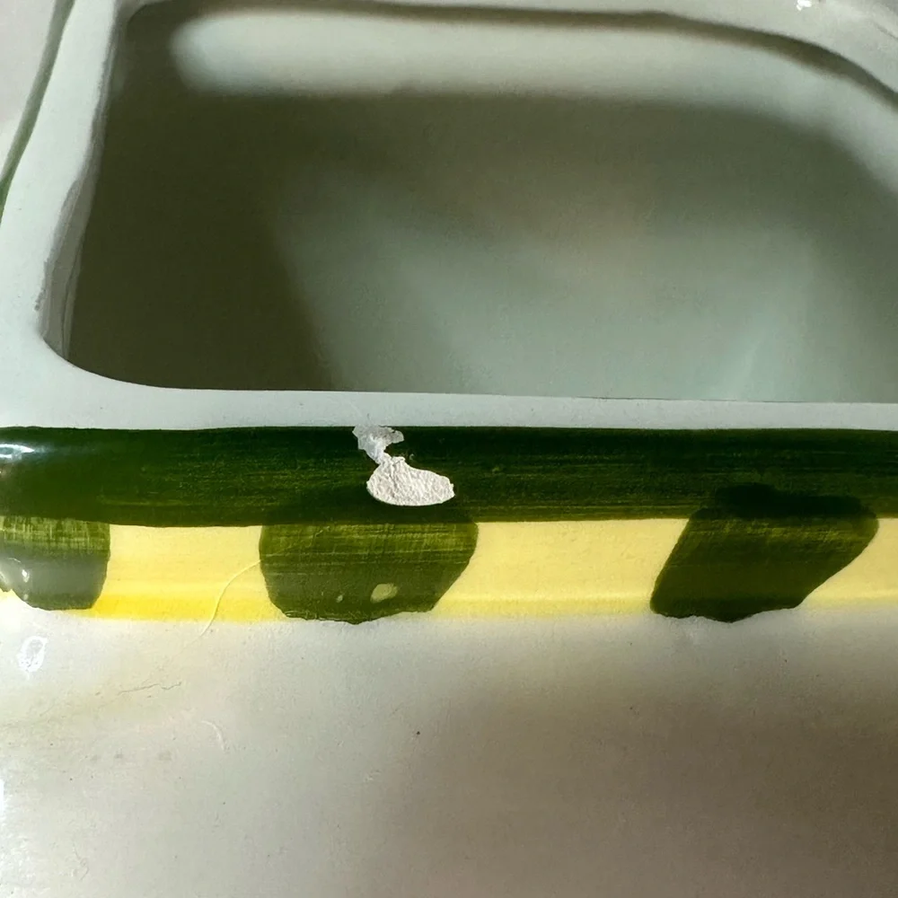 El Paso Biscotti Works Ceramic Cookie Jar Tuscan Villa Hand Painted Canister - Picture 5 of 9